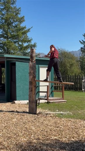 6.1K views · 57 reactions | 望 The springboard competition is no joke — these lumberjacks from Fred Sheer's Lumberjack Show are cutting trees faster than you can say “ice, ice, timber! at the SBS Woodlot” ❄️ #LumberjackShow #FairFun #AlaskaStateFair Presented by Spenard Builders Supply | Alaska State Fair | Facebook