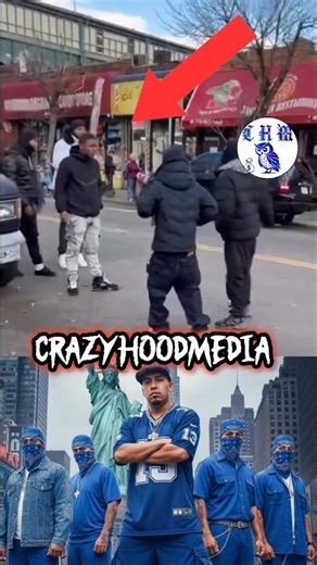 SUREÑOS CHASE CRIPS OFF THEIR BLOCK AFTER GETTING PRESSED 😱 | NYC SOUTHSIDERS #sureno #hoodnews
