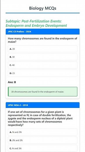 Post-Fertilization Events: Endosperm and Embryo Development