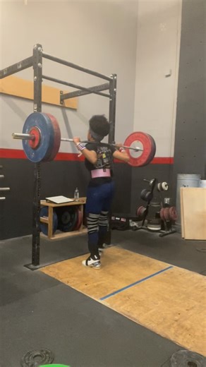 Asia Gonzalez back squats 110kg for 10 at 53kg bodyweight! Building a strong base as we prepare for the spring competition calendar. Momentum is building right now! #building #strength #speed | Vero Beach Weightlifting