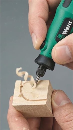 Wera Precision Wood Carving Tool 🔥 So Smooth & Satisfying! #wera #powertools #tools