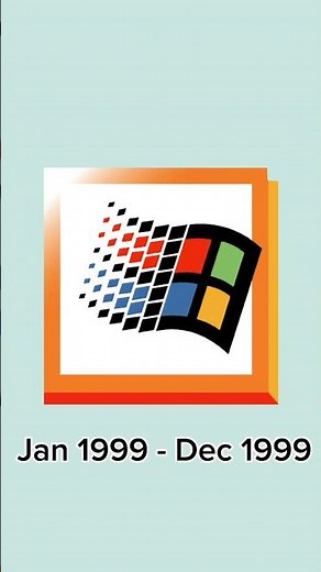 Evolution of the Windows 2000 logo #windows2000 #shorts