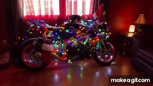 Motorcycle Christmas on Make a GIF