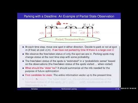 Lecture 4, 2024, POMDP, Systems with Changing Parameters, Adaptive Control, Model Predictive Control