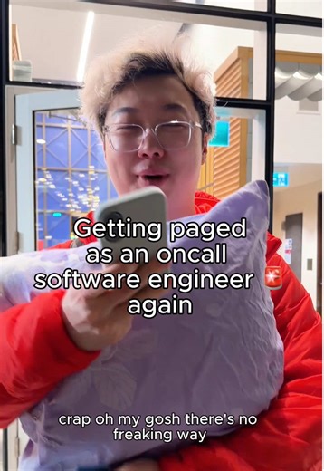 Getting paged as oncall software engineer at the office #oncall #softwareengineer