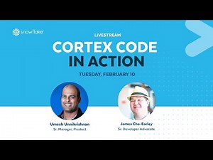 [LIVE] Cortex Code in Action: Live Demos + AMA