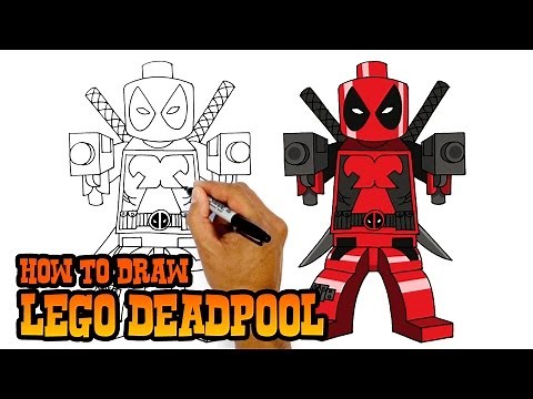 How to Draw Lego Deadpool | Drawing Lesson