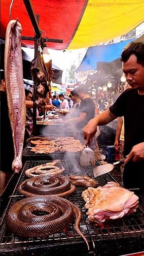 Rural Street Market Food Tour | Trying Exotic Fruits, Grilled Meats & Local Snacks