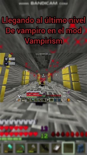 llegando al último nivel de vampiro en el mod vampirism #minecraft