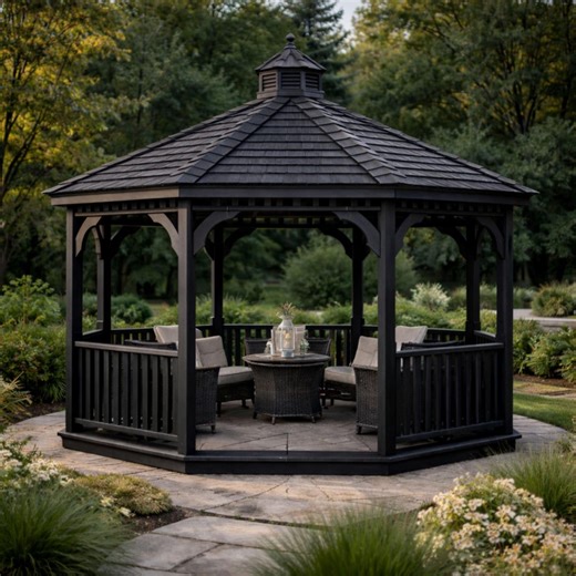 Octagon Gazebo Plans 16x16, DIY Spa Hot Tub Shelter, Woodworking PDF - Etsy