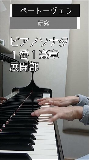 ベートーヴェン ピアノソナタ１番１楽章 研究 説明欄をご覧ください