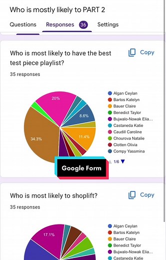 Most Likely Friend Group Google Form Questions TikTok