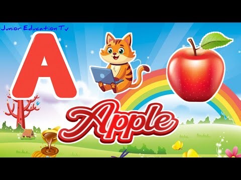 🌟 A to Z Alphabet Learning for Kids | A for Apple 🍎 B for Ball ⚽ | Fun ABC Song