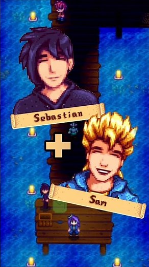 Sebastian + Sam's friendship pt. 1 😄 #stardewvalley