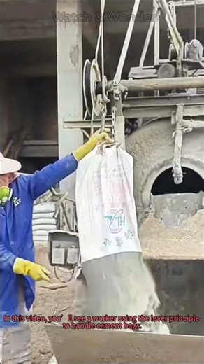 Cement Handling: Moving Bags With Lever Principle