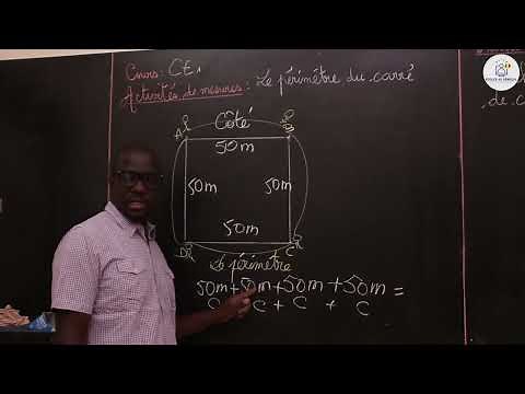 Cours - CE1 - Mathématiques: Activités de mesures / Le périmètre du carré / M. Guèye
