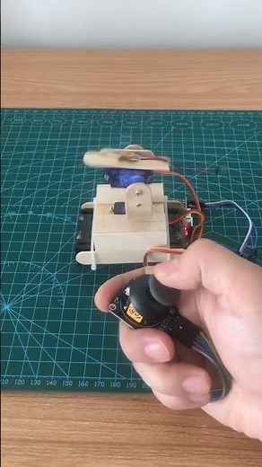 Manually controlling Laser Pan/Tilt using Joystick and servo motors