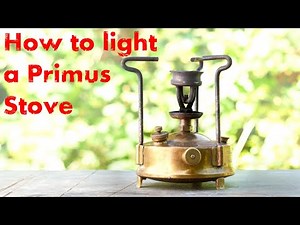 How To Light A Camping Stove - Vintage Primus Model 210