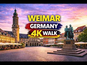 Weimar Germany in 4K | Historic Streets & Landmarks