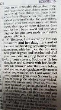 Ezekiel Chapter 16 Verses 49-63