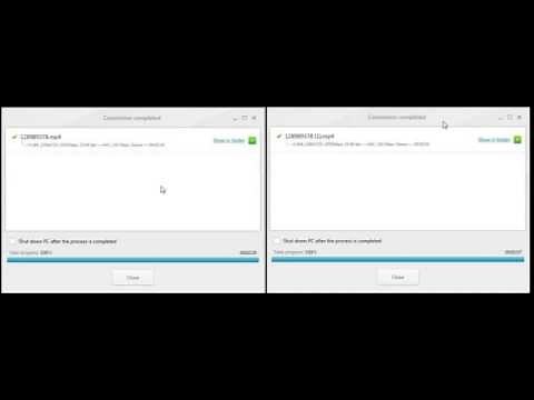 Acceleration Comparison b/w CUDA Cores Vs. DXVA - (Video Conversion)