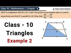 Triangles - Example 2 🌟 Class 10 Maths Chapter 6 🌟 CBSE, NCERT 🎯