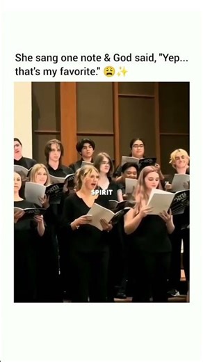 She sang one note & God said, "Yep... that's my favorite." 😩 ✨