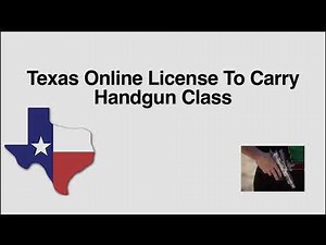 How to get your Texas online license to carry permit?