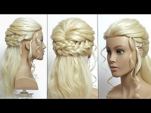 Half Up Half Down Bridal Hair Tutorial French Braids Long Hair