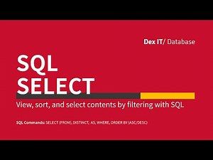 【SQL】 Access SQL SELECT explained! How to use WHERE, DISTINCT, AS, ORDER BY in SQL (for HKDSE ICT)