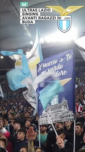 ULTRAS LAZIO SINGING AVANTI RAGAZZI DI BUDA #ultras #lazio ultras