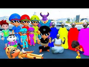 😱Gta5 Granny Kidnapped Shinchan Little Singham Kidnapped Granny 😱 in Gta5 | Gta5 Gameplay