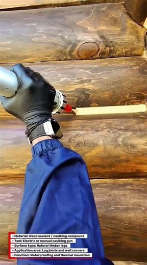Professional Log House Sealing – Perfect Gap Filling for Long-Term Protection