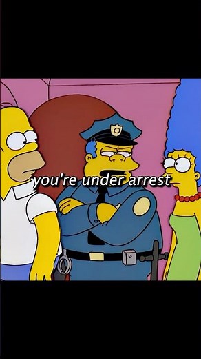 Homer and Marge got arrested...😨
