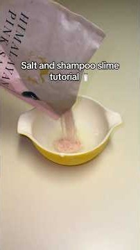 Salt and shampoo tutorial 🧂 #slime #tutorial