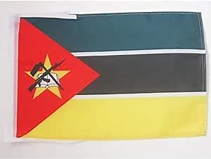 AZ FLAG Mozambique Flag 18'' x 12'' cords - Mozambican SMALL flags 30 x 45cm - Banner 18x12 in