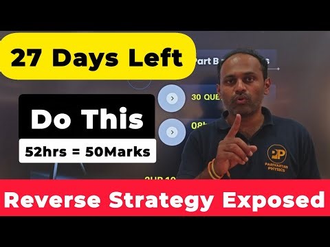 The "Reverse Strategy" to Score 70/70 in 2nd PUC Physics | 52-Hour Plan #2ndpuc #physics