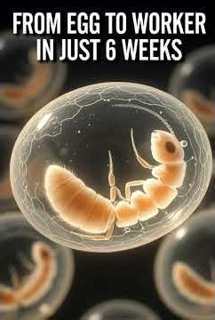 Queen Ant Lays 1,500 Eggs Daily 🐜 (Microscopic View)