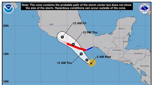 Hurricane Erick forms in Pacific, threatening Mexico with flooding, mudslides: Track path