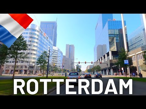 ROTTERDAM Driving Tour 🇳🇱 Holland || 4K Video Tour of Rotterdam