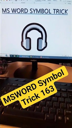 MSWORD Symbol Shortcut Keys Trick 163