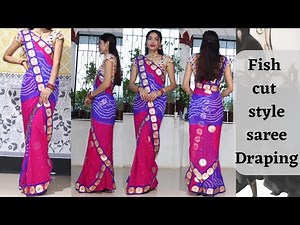 How to wear a saree in mermaid style ||Hindi