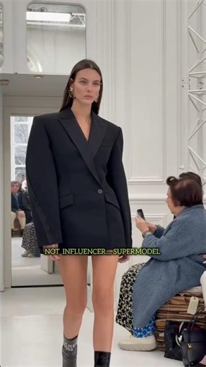 That's the walk of someone who owns fashion week