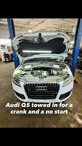 3.4K views · 146 reactions | 2015 Audi Q5 is in for a crank and a no start. It also has an excessive timing chain rattle. #audi | Harris Automotive | Facebook