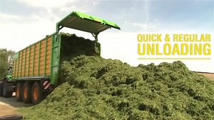 Double or triple axle silage trailers. High-capacity tapered body. Loading volumes between 40 m³ and 50 m³. http://www.joskin.com/?page=silo-space | Joskin