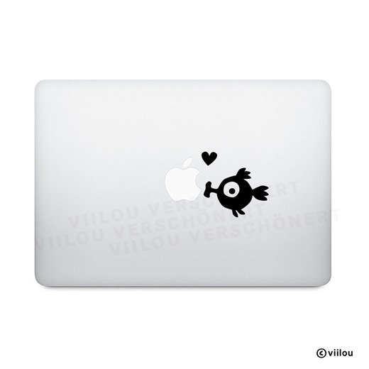 Sticker LITTLE FISH With Love Computer Decals MacBook Apple Logo Illustration Fishes Glass Door Stickers Wall Tattoos Animals Pictures Diy - Etsy