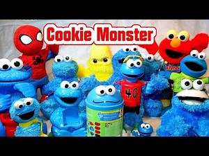 Cookie Monster Collection of 13 Famous Cookie Monsters with Count n' Crunch Hugs and Lego