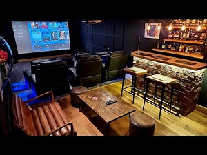 Converted Old Basement to Cinema Room & Bar