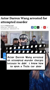As of now, Darren Wang was released on bail. His charges were changed to assault and illegal use of personal information. He sparked controversy by returning home with a smile at the time of his release. Follow for daily dose of language fun and Chinese pop culture. Dm for Cantonese/Mandarin tutoring and tattoo consultation. #china #chinese #celebrity #darrenwang #taiwan #tesla #assault #truecrime #doorhandle #culture #cardoor #台湾 #台湾人 #popculture #chineseculture #actor #arrest #military #netize