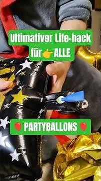 Ultimate life hack for foil balloons: Inflate & reuse 🎈 #shorts #lifehacks